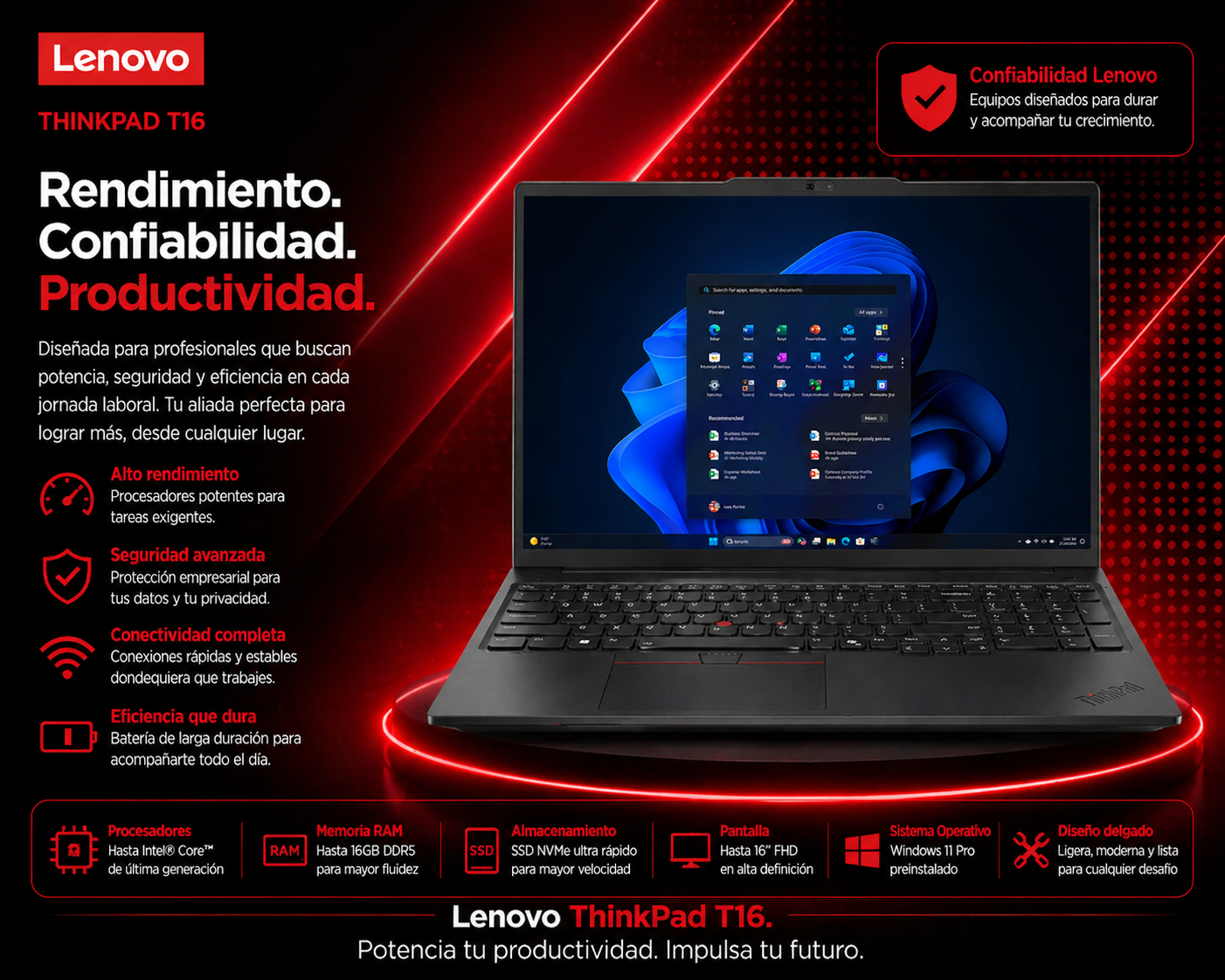 LENOVO ThinkPad T16 G4 - 21QF000TLM