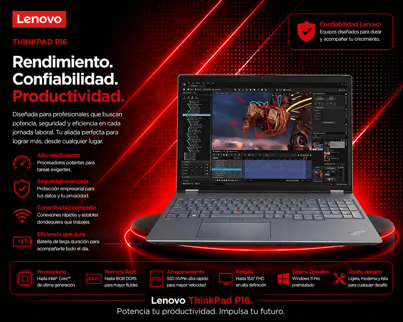 LENOVO ThinkPad P16 G2 - 21FB000RLM