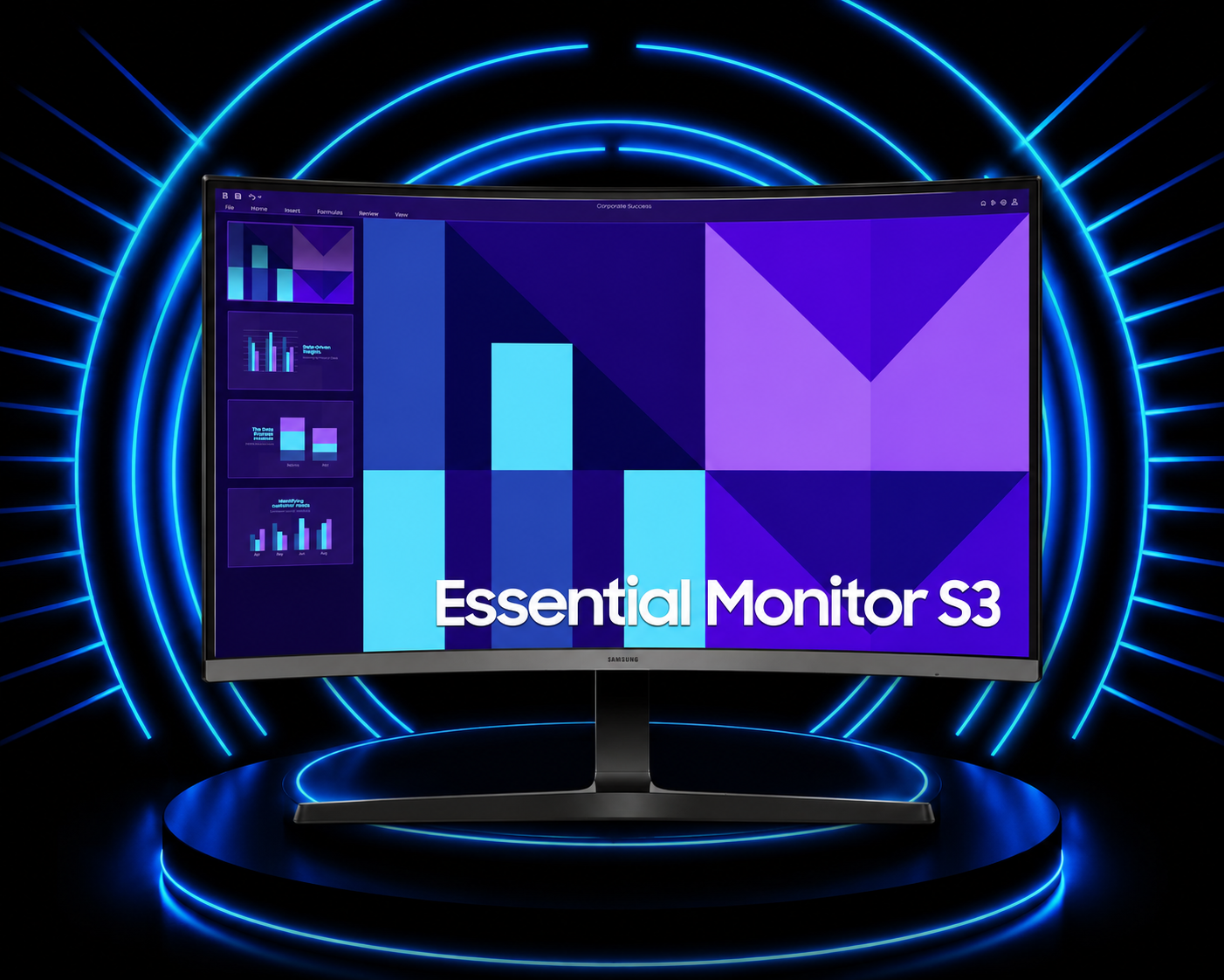 SAMSUNG Curved Essential S3 - LS32D390GANXZA