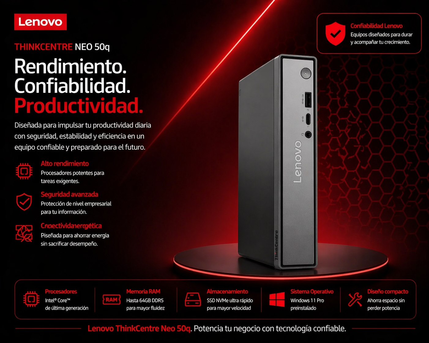 LENOVO ThinkCentre Neo 50q - 13C5000XLS