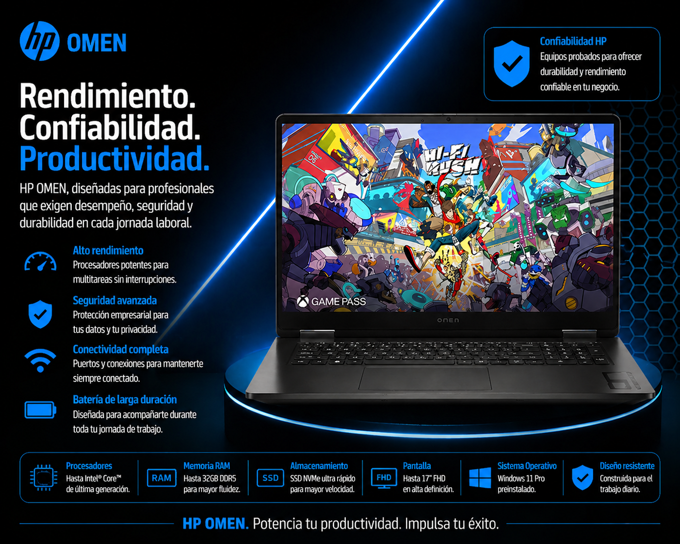 OMEN 17-db1001la - CW4E3LA