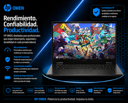 OMEN 17-db1001la - CW4E3LA