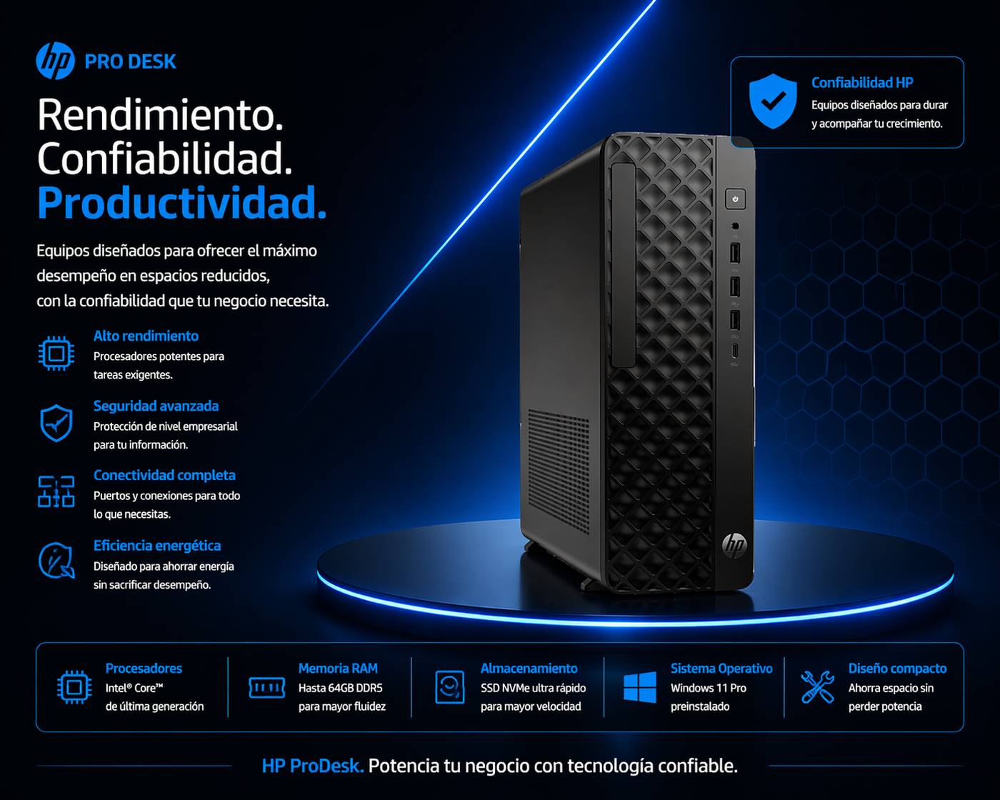 HP ProDesk 2 SFF G1i C0DJ1LS Business Desktop - IxoTech Technologies
